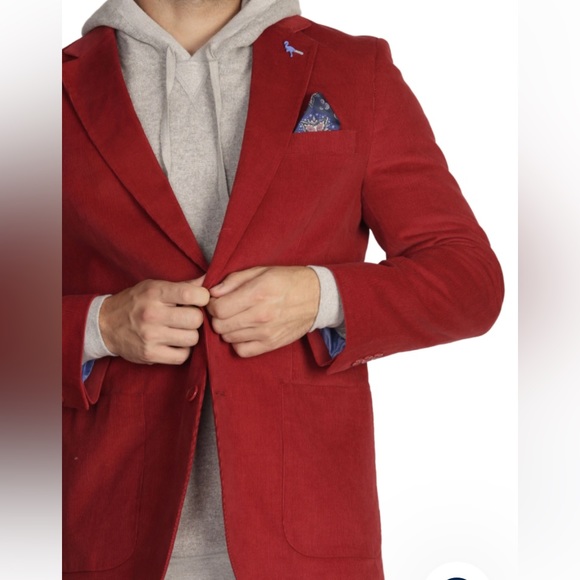 Tailorbyrd Men’s Cranberry Blazer - Picture 3 of 7